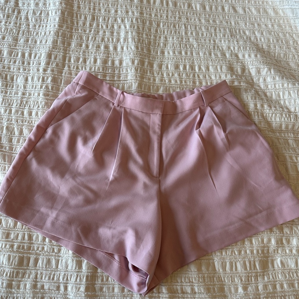 A&F Curve Love Trouser Pink Shorts